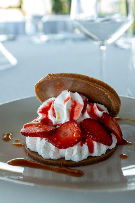 Cialda Panna e Fragole